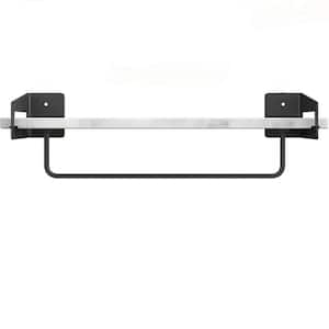 16 in. W x 5.9 in. D x 4.33 H Decorative Wall Shelf, Bathroom Shelf with Towel Bar