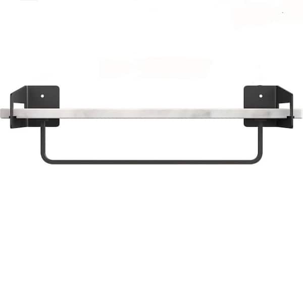 Cubilan 16 in. W x 5.9 in. D x 4.33 H Decorative Wall Shelf, Bathroom Shelf with Towel Bar