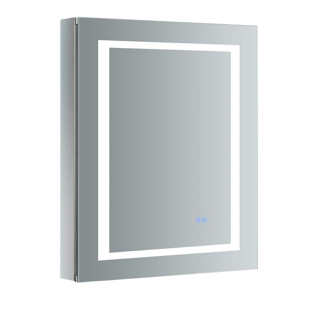 Fresca Spazio 24 in. W x 30 in. H Recessed or Surface Mount Medicine ...