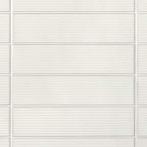 Stacy Garcia Olimar Grooved Bianco 3.93 in. x 15.74 in. Polished Porcelain Wall Tile (7.74 sq. ft./Case)