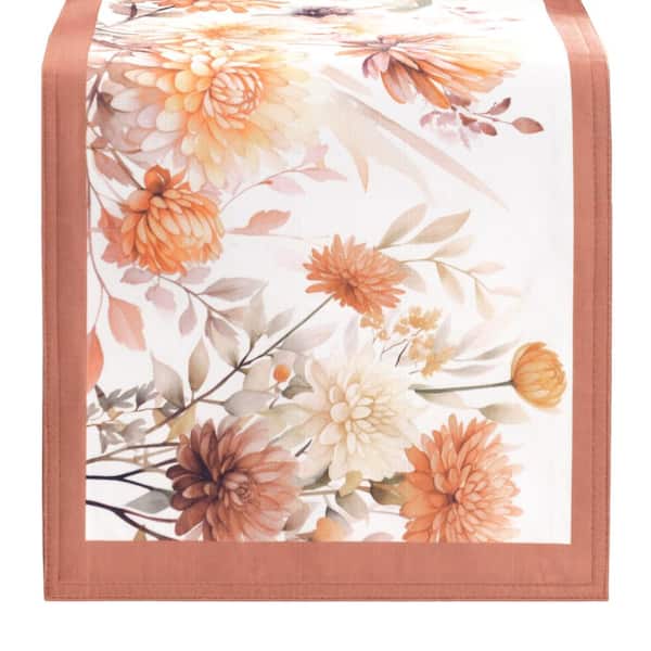 Autumn Blooms Table Runner, Multicolor - 13"W x 70"L