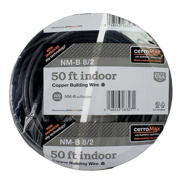 Cerrowire 50 ft. 8-Gauge Solid SD Bare Copper Grounding Wire 050-2000B -  The Home Depot