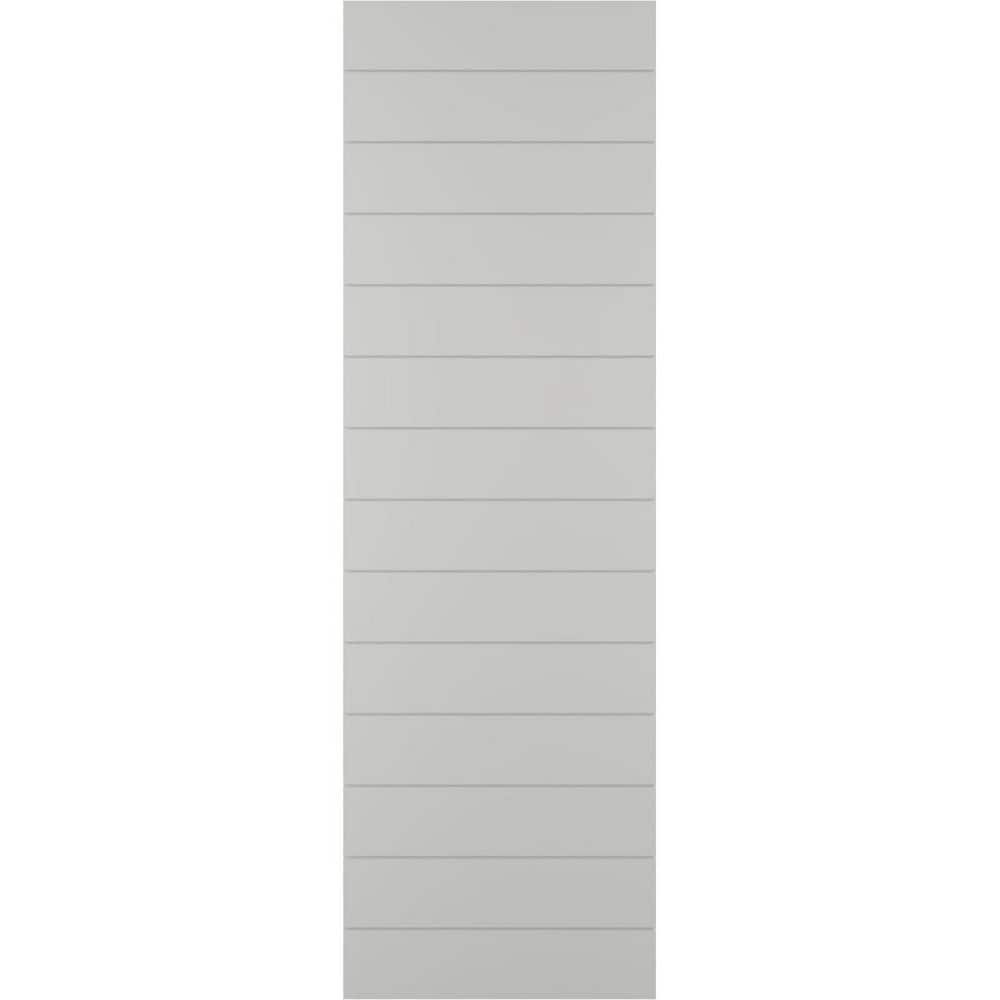 12 in. x 30 in. True Fit PVC Horizontal Slat Modern Style Fixed Mount Board and Batten Shutters, Hailstorm Gray price history on PriceWatchPro