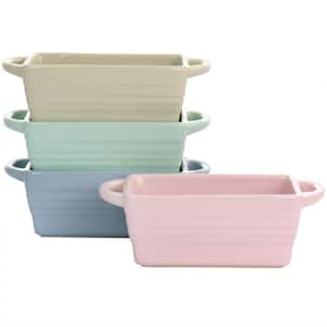 5.1 in. Mini Loaf Pan 4-Piece Set in Assorted Colors