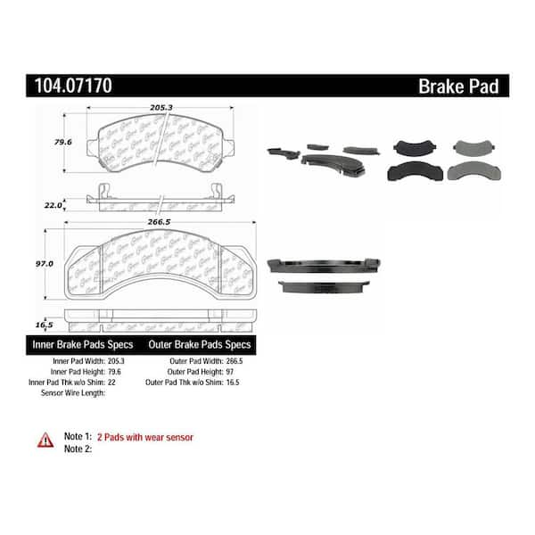 Centric Parts Disc Brake Pad Set