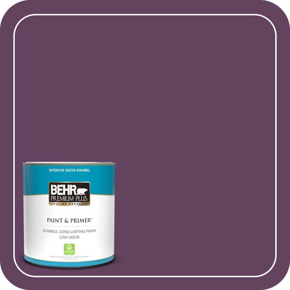 1 qt. #BIC-36 Grape Fizz Satin Enamel Low Odor Interior Paint & Primer price history on PriceWatchPro