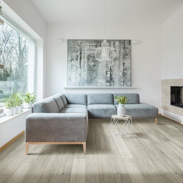 Take Home Sample - Elite Weathered Pine 20 Mil T x 7 in. W x 8 in. L Click Lock Waterproof Lux Vinyl Plank Flooring