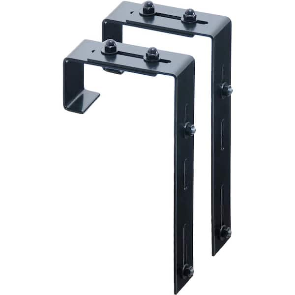 Mayne Window Box Deck Rail Steel Brackets (2-Pack)