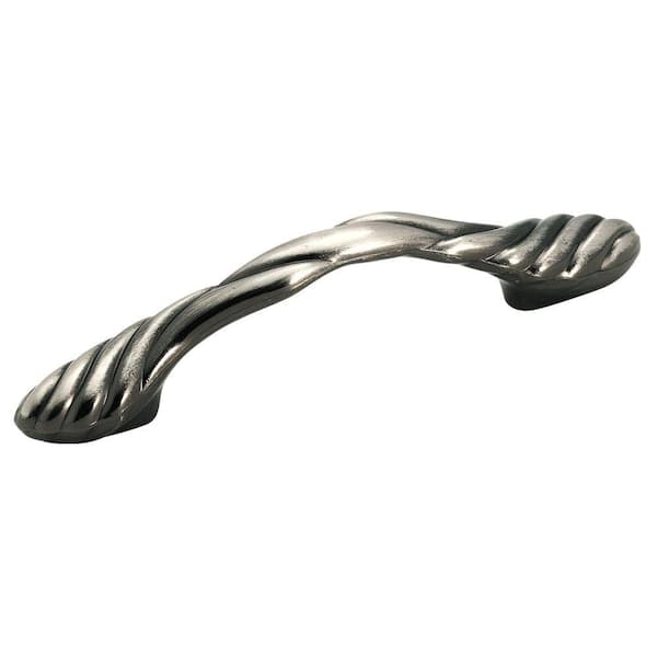 Amerock Expressions 3 in (76 mm) Center-to-Center Pewter Drawer Pull