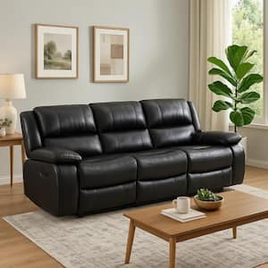 Star Home Living 78 in. Armless 2-Piece Sofa Set in Black/White