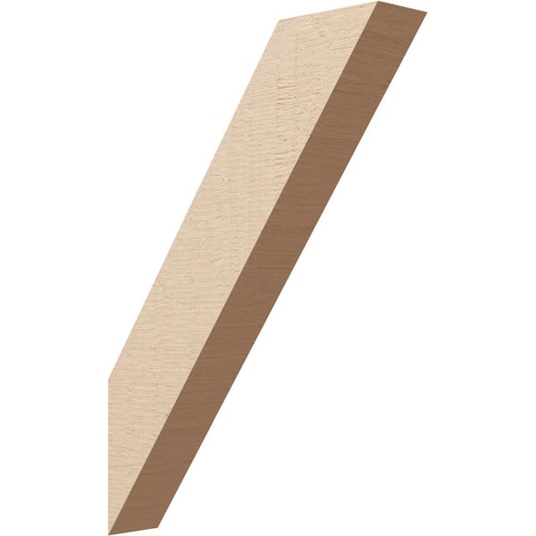 Ekena Millwork 3 in. x 22 in. x 16 in. Traditional Rough Cedar Woodgrain Timberthane Polyurethane Knee Brace, Primed