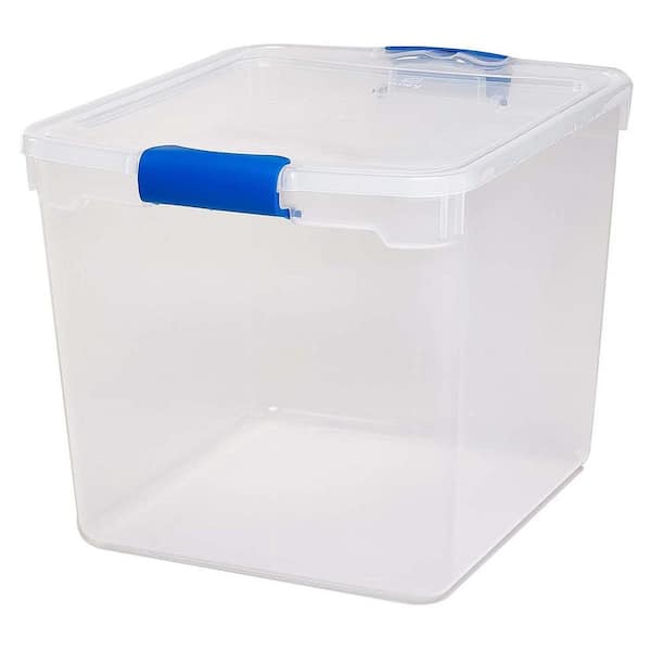 Richeson Clear Plastic Storage Container Multi-Pack - 3/4 oz, Removable Lid, Pkg of 8