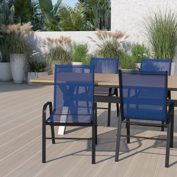 送料無料◆2025新品  Carnegy in Chair Dining Outdoor Metal Stackable Black Avenue テーブル・チェア・ハンモック