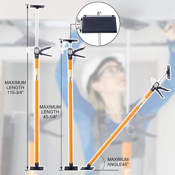 Tatayosi 4-Pack Orange Steel Adjustable Support Pole Jack Post