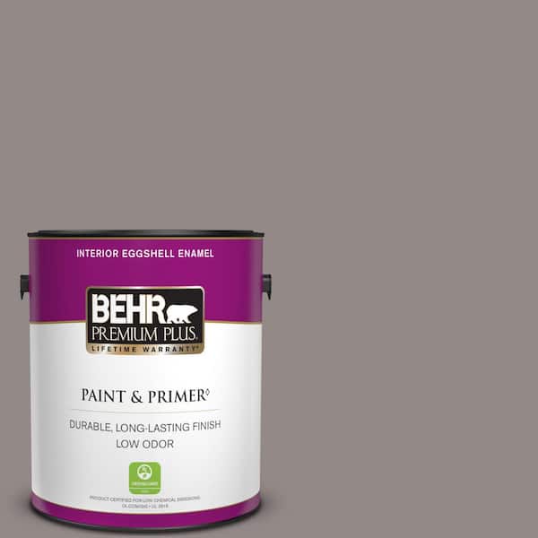 BEHR PREMIUM PLUS 1 gal. #PPU17-16 Polished Stone Eggshell Enamel Low Odor Interior Paint & Primer