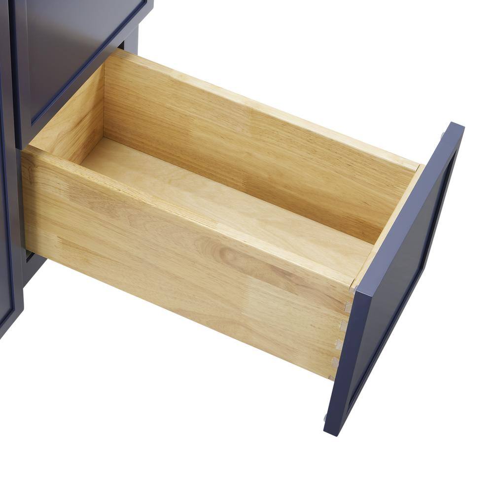 36" Blue Birch Plywood Freestanding Single Base Cabinet with Soft Close Door