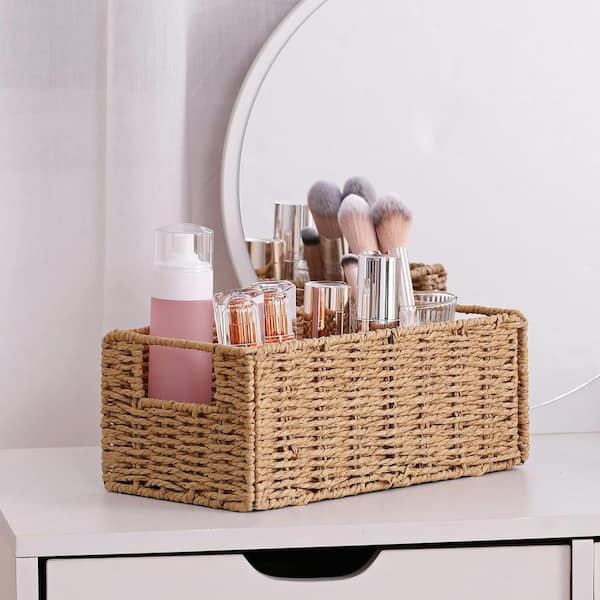 Decorative Natural Woven Storage Baskets -Vintage Home Decor, Set