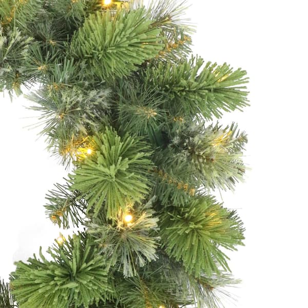 Puleo International 24 in. Pre-Lit Oklahoma Pine Artificial
