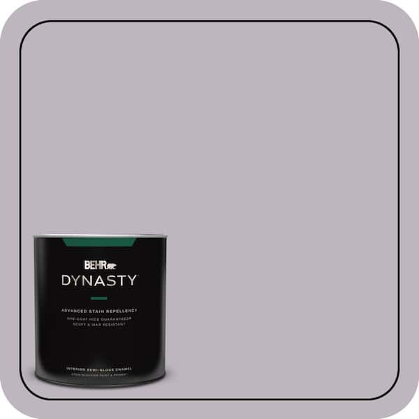 BEHR DYNASTY 1 qt. #N100-3 Future Vision One-Coat Hide Semi-Gloss Enamel Interior Stain-Blocking Paint and Primer