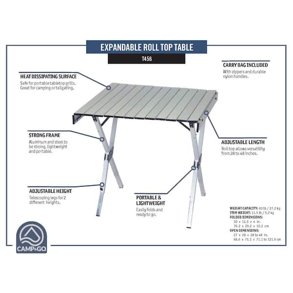 Rio Aluminum 28 in. x 27 in. to 48 in. x 27-Expandable Camping