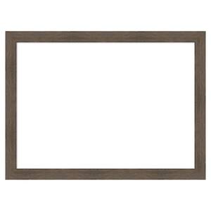 Amanti Art Hardwood Mocha Narrow 39 in. x 27 in. Wood Framed Dry