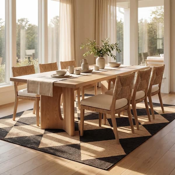 nuLOOM Sabina Diamond Trellis Dark Grey 8 ft. x 8 ft. Outdoor