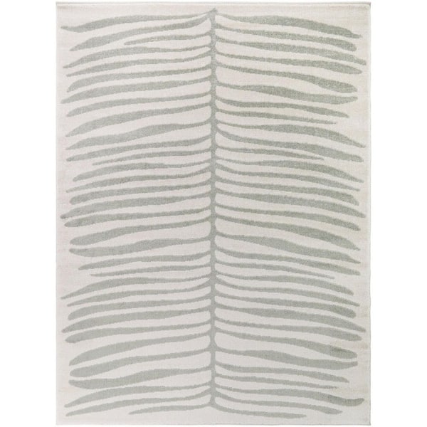 Amari Sage 8 ft. x 10 ft. Modern Botanical Area Rug