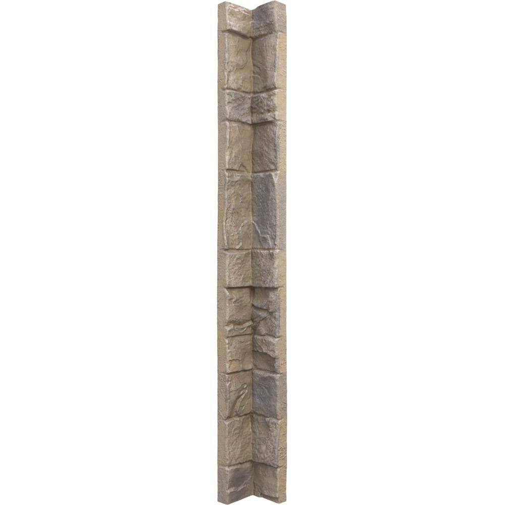 3 in. x 3 in. Rockwall Composite Universal Inside Corner for StoneWall Faux Stone Siding Panels price history on PriceWatchPro