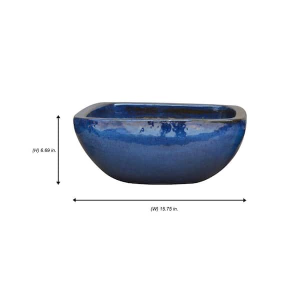 Trendspot 16 in. Blue Talavera Cantina Ceramic Planter CR10844-14D - The  Home Depot