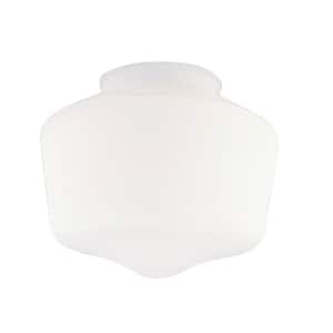 5 in. Handblown White Schoolhouse Shade with 3-1/4 in. Fitter and 5-3/4 in. Width