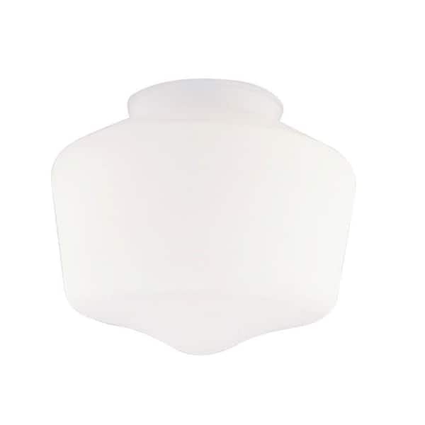 Westinghouse 5 in. Handblown White Schoolhouse Shade with 3-1/4 in. Fitter and 5-3/4 in. Width