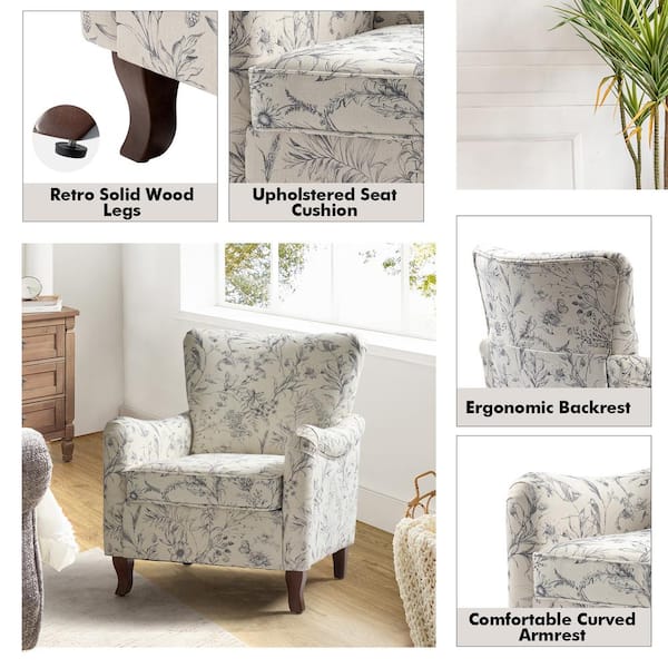 JAYDEN CREATION Vincent Wildflower Floral Fabric Pattern