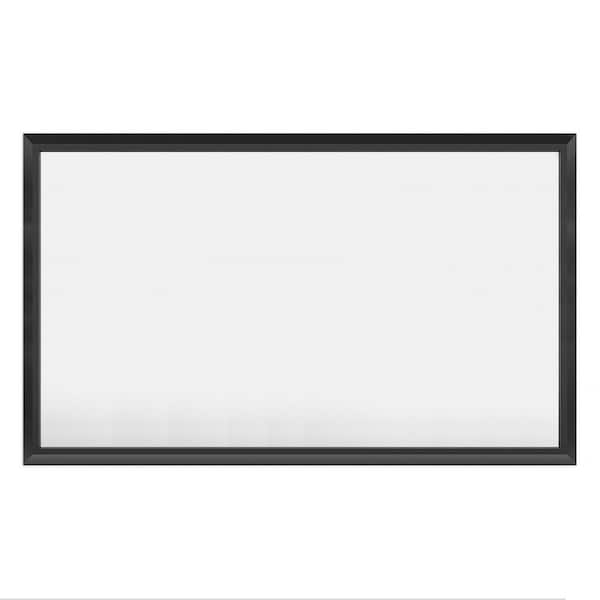Apmir 60 in. W x 36 in. H Rectangular Aluminum Alloy Framed and Tempered Glass Wall Bathroom Vanity Mirror in Matte Black