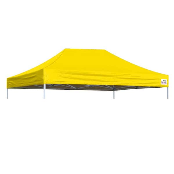 Terracemaster USA Pop Up 10 ft. x 15 ft. Replacement Canopy Tent Top Cover, Instant Ez Canopy Top Cover ONLY (Yellow)