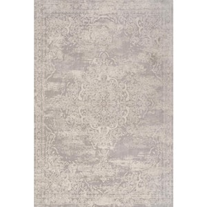 Alhambra Ornate Medallion Modern Ivory 3 ft. x 5 ft. Area Rug