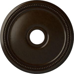 18 in. x 3-5/8 in. I.D. x 1-1/8 in. Diane Urethane Ceiling Medallion (Fits Canopies upto 5-3/8 in.), Bronze