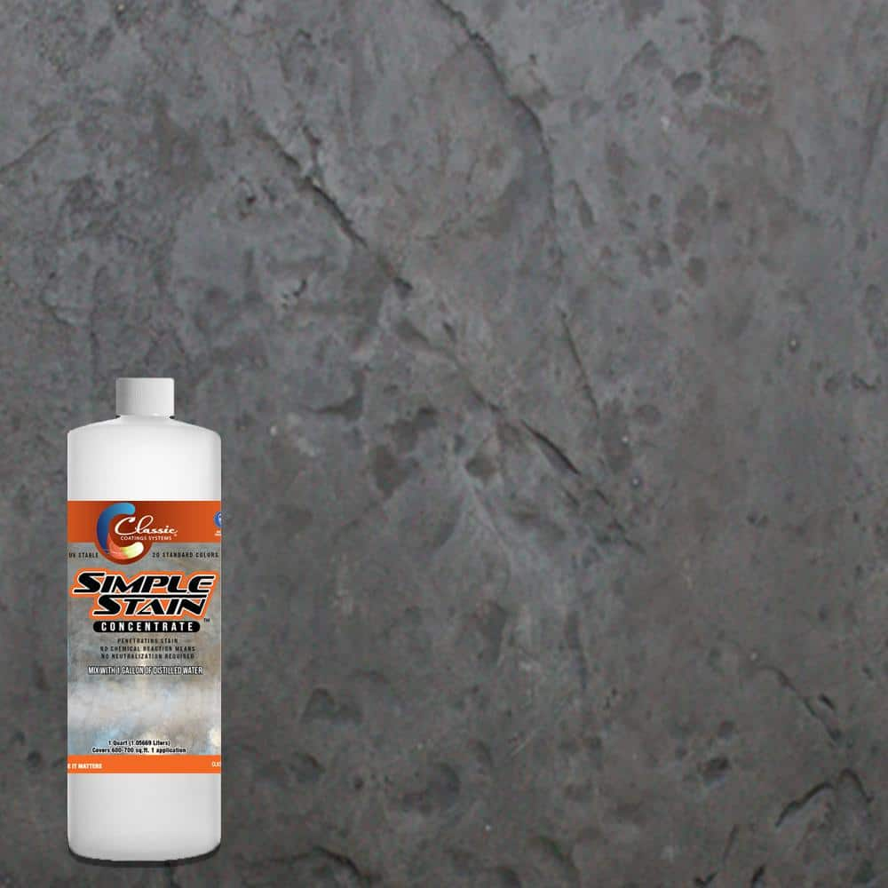 Classic Coatings Systems 1 qt. Dark Slate Concentrated Semi-Transparent ...