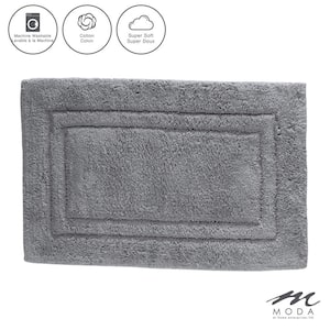 COVENTRY BATH MAT 20 in. x 30 in. COTTON GRAY