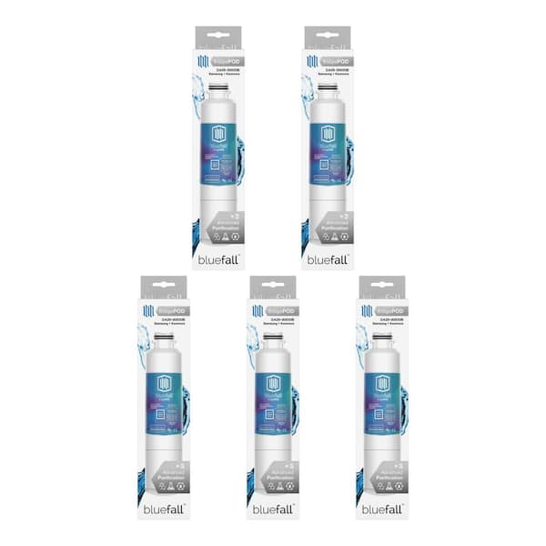 DRINKPOD 5 Compatible Refrigerator Water Filters Fits Samsung DA29-00020B (Value Pack)