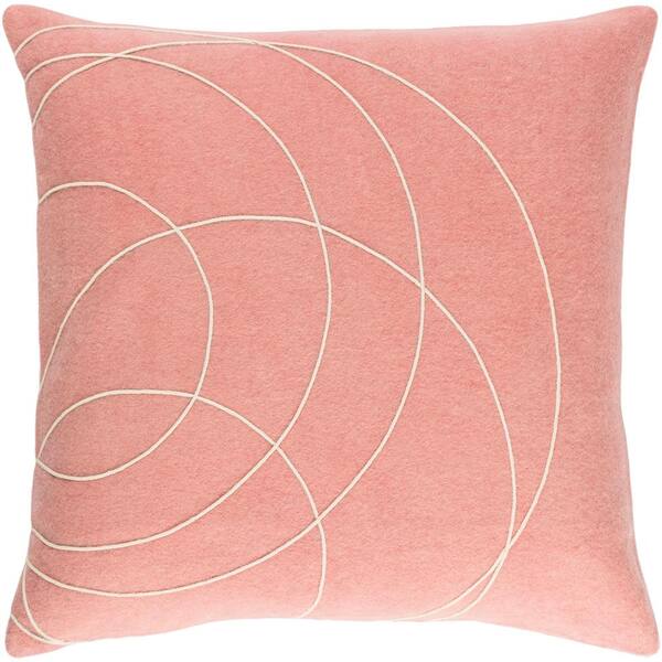 Livabliss Bempton Purple Geometric Polyester 22 in. x 22 in. Throw Pillow