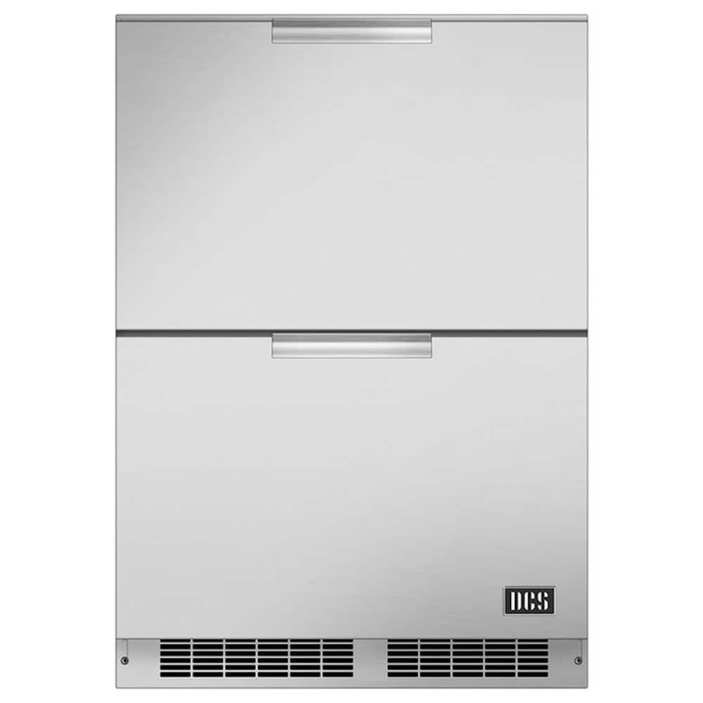 24 in. Stainless Steel Built-In Double Refrigerator Drawers