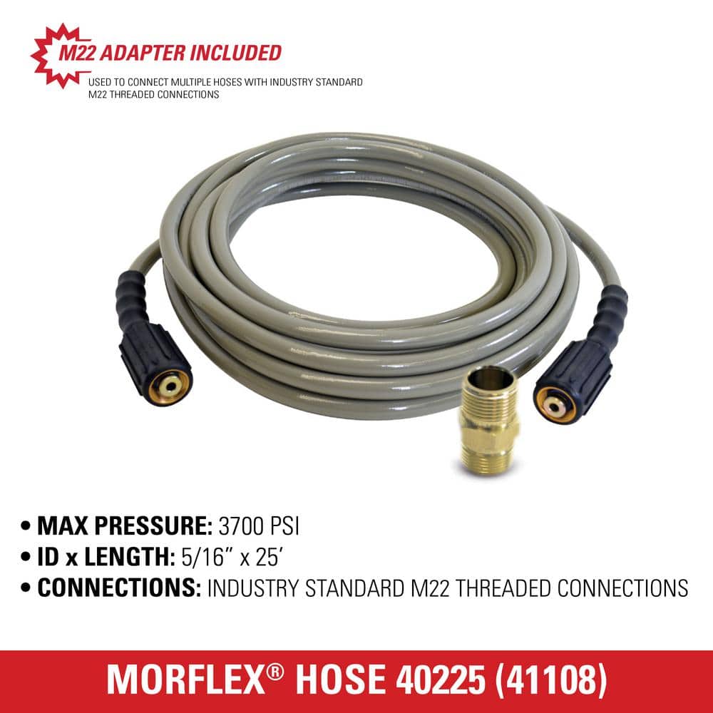 Simpson Genuine OEM Morflex Hose, 5/16"(9/32)x 25' X 3700 PSI - 40225