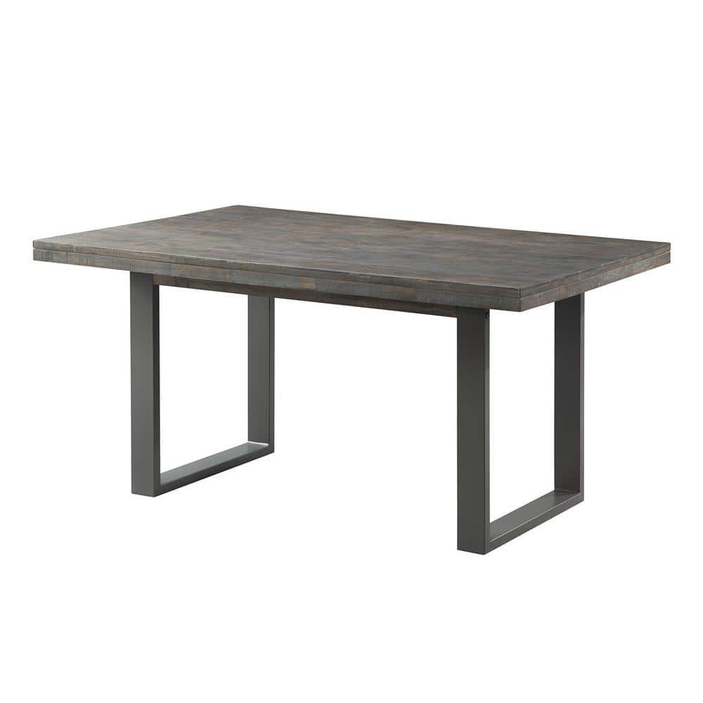 Transitional Sullivan Rectangular Dining Table in Dark Ash