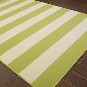Nantucket Lime  Doormat 3 ft. x 5 ft. Indoor/Outdoor Patio Area Rug