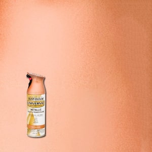 Desert Rose, Gold Rust-Oleum Universal All Surface Interior/Exterior  Metallic Spray Paint-342919, 11 oz, 6 Pack