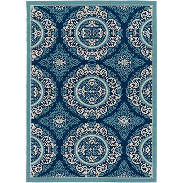 Artistic Weavers Nouvel Slate 5 ft. x 7 ft. Indoor/Outdoor Area Rug