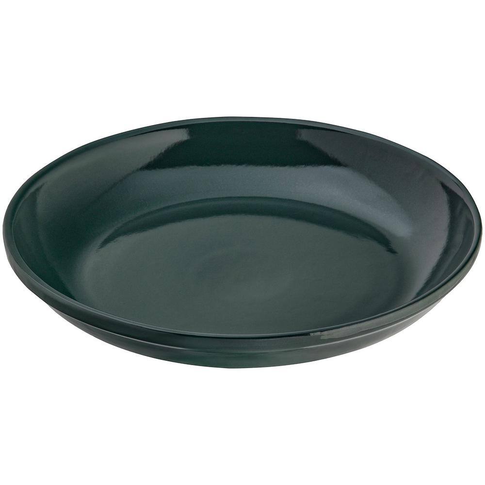 Hunter Green Ceramic Locking Top Bird Bath Stand