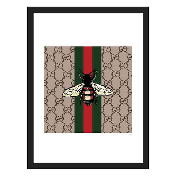 VENICE BEACH Collections Fashion Designer Bee by Fairchild Paris Framed Graphic Print Abstract Poster Art Print 18 in. x 14 in.