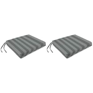 19 in. L x 17 in. W x 2 in. T Outdoor Rectangular Chair Pad Seat Cushion in Conway Smoke (2-Pack)
