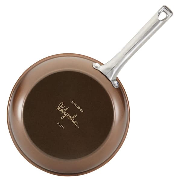 Ayesha Curry Home Collection 12-Piece Aluminum Nonstick Cookware Set in  Brown Sugar 10767 - The Home Depot